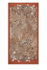 Brown animalier stole with leopard