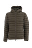 Doudoune vert militaire LUCAS en nylon avec capuche