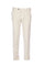 Pantalone corduroy bianco latte in velluto a coste con una pince