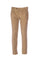 Pantalone corduroy noce in velluto a coste con una pince