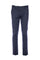 Navy blue trousers in technical fabric with elastic waist
