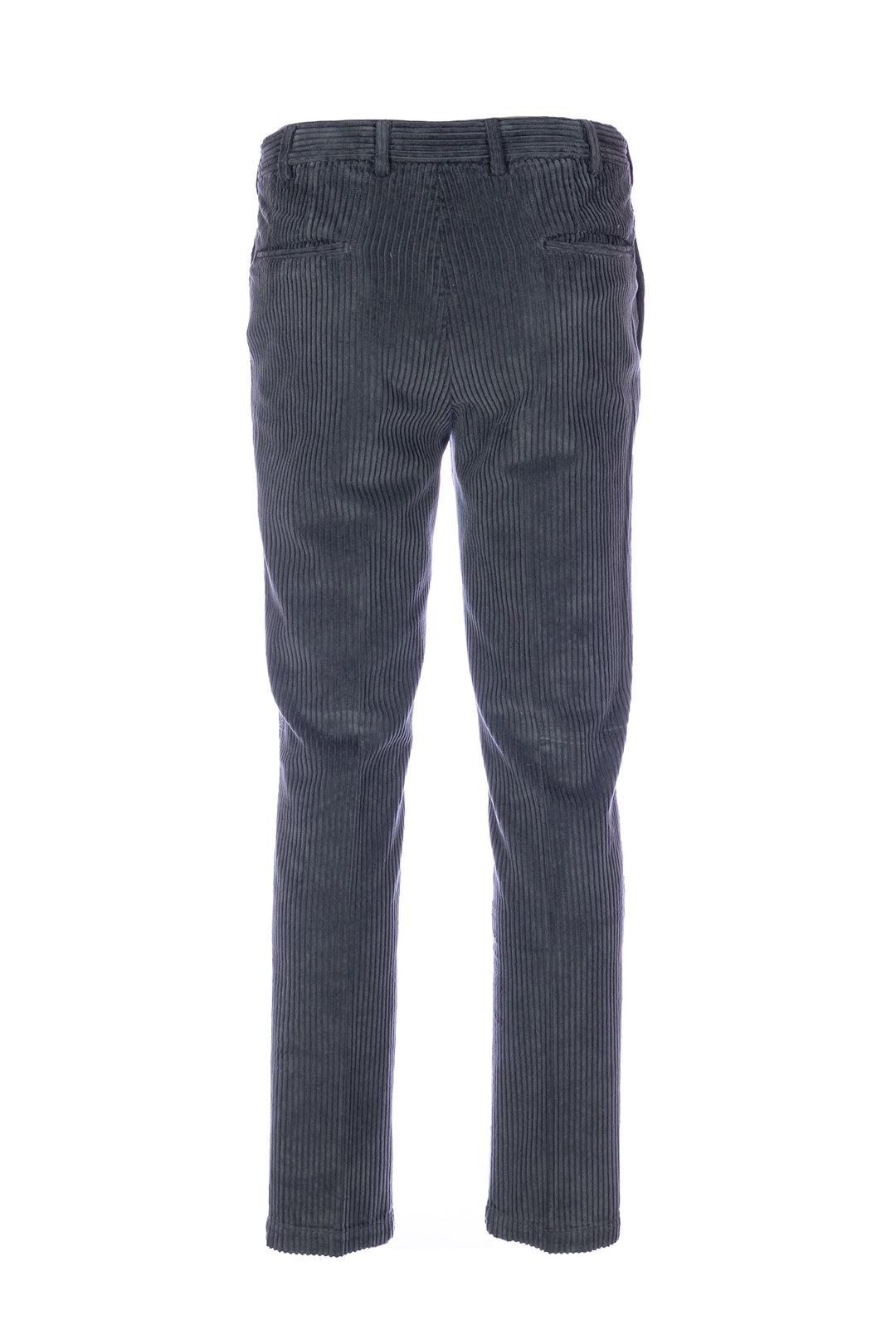 Pantalon rocker en velours gris foncé avec taille élastique