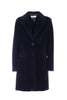 Cappotto sfiancato nero a due bottoni