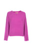 Maglia fucsia in misto lana e mohair