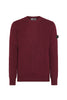 Maglia rosso etrusco con collo a giro minimale