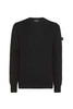 Maglia nera con collo a giro minimale