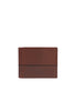 Brown leather wallet with coin purse