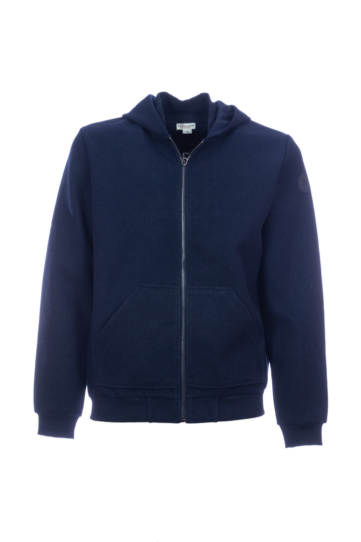 Felpa Nole blu navy con cappuccio e patch U.S. Polo Assn.