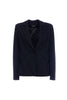 Blazer regular monopetto nero con strass