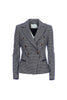 Blazer regular doppiopetto in fantasia pied de poule