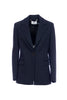 Blazer regular lungo darkgrey in tessuto gessato