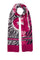 Stola fucsia animalier con logo