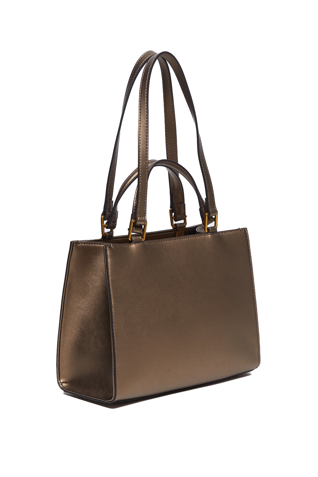 LIU JO Shopping bag bronzo con logo a rilievo - Mancinelli 1954