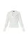 Blusa bianco latte in georgette con scollo a V