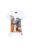 T-shirt “Degas” bianca con stampa las vegas