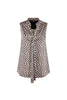 Top “Formia” in twill con stampa logomania