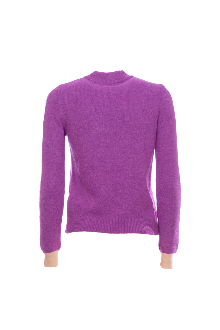 NENETTE Maglia girocollo “Meejay” lavanda in misto alpaca e lana - Mancinelli 1954