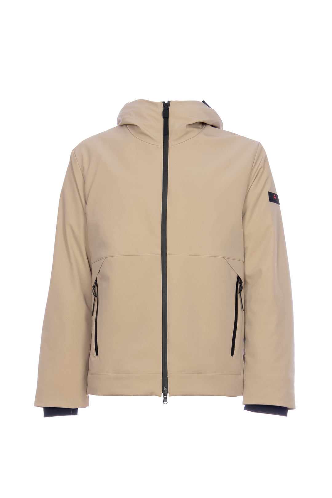 PEUTEREY Bomber liscio beige in primaloft con dettagli neri - Mancinelli 1954