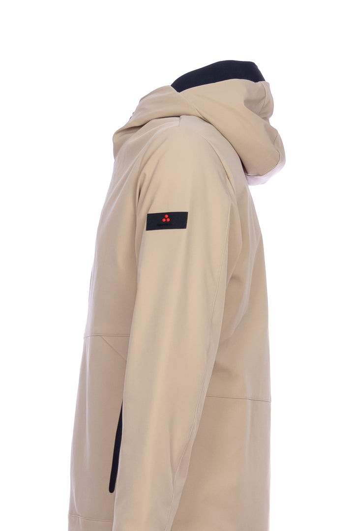 PEUTEREY Bomber liscio beige in primaloft con dettagli neri - Mancinelli 1954