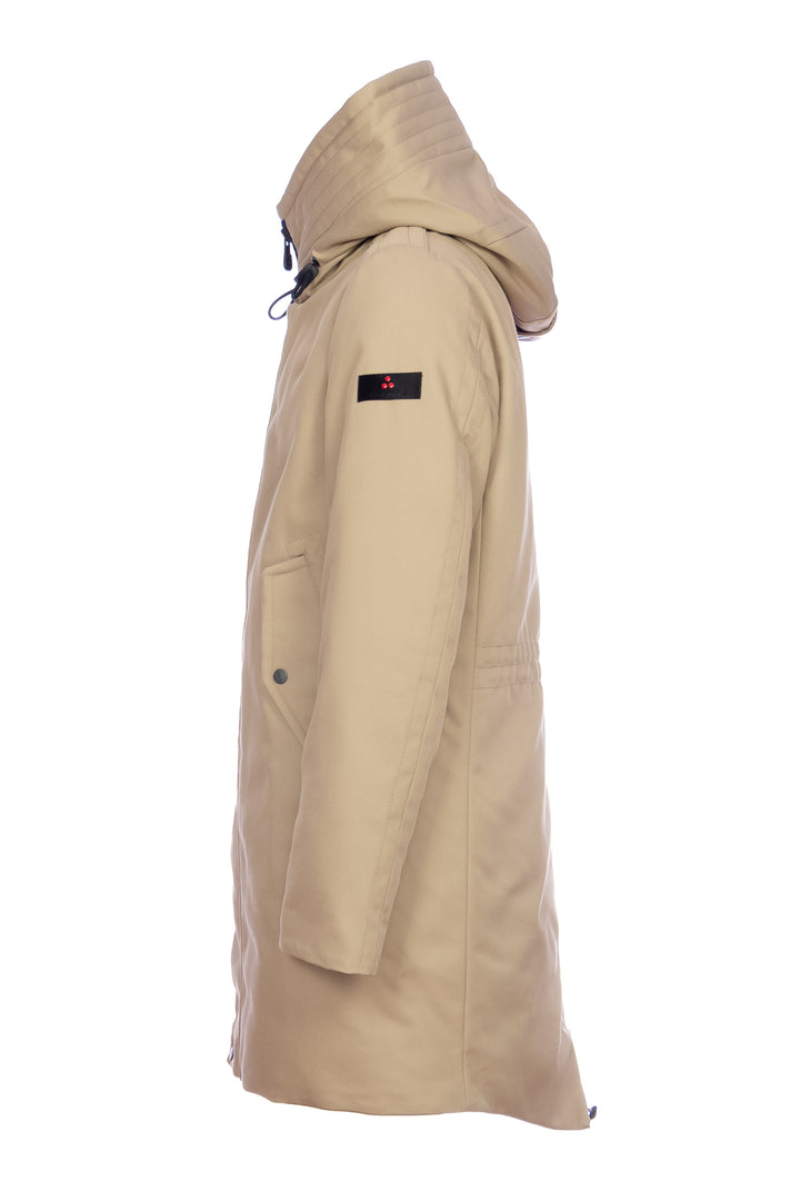 PEUTEREY Parka resistente beige in tessuto a tre starti - Mancinelli 1954