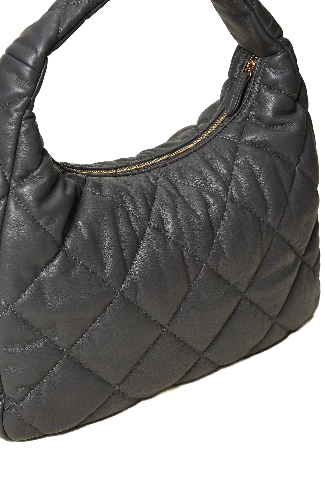 TWINSET Borsa hobo grande grigia quilted imbottita - Mancinelli 1954