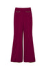 Pantaloni flare viola con catena Oval T