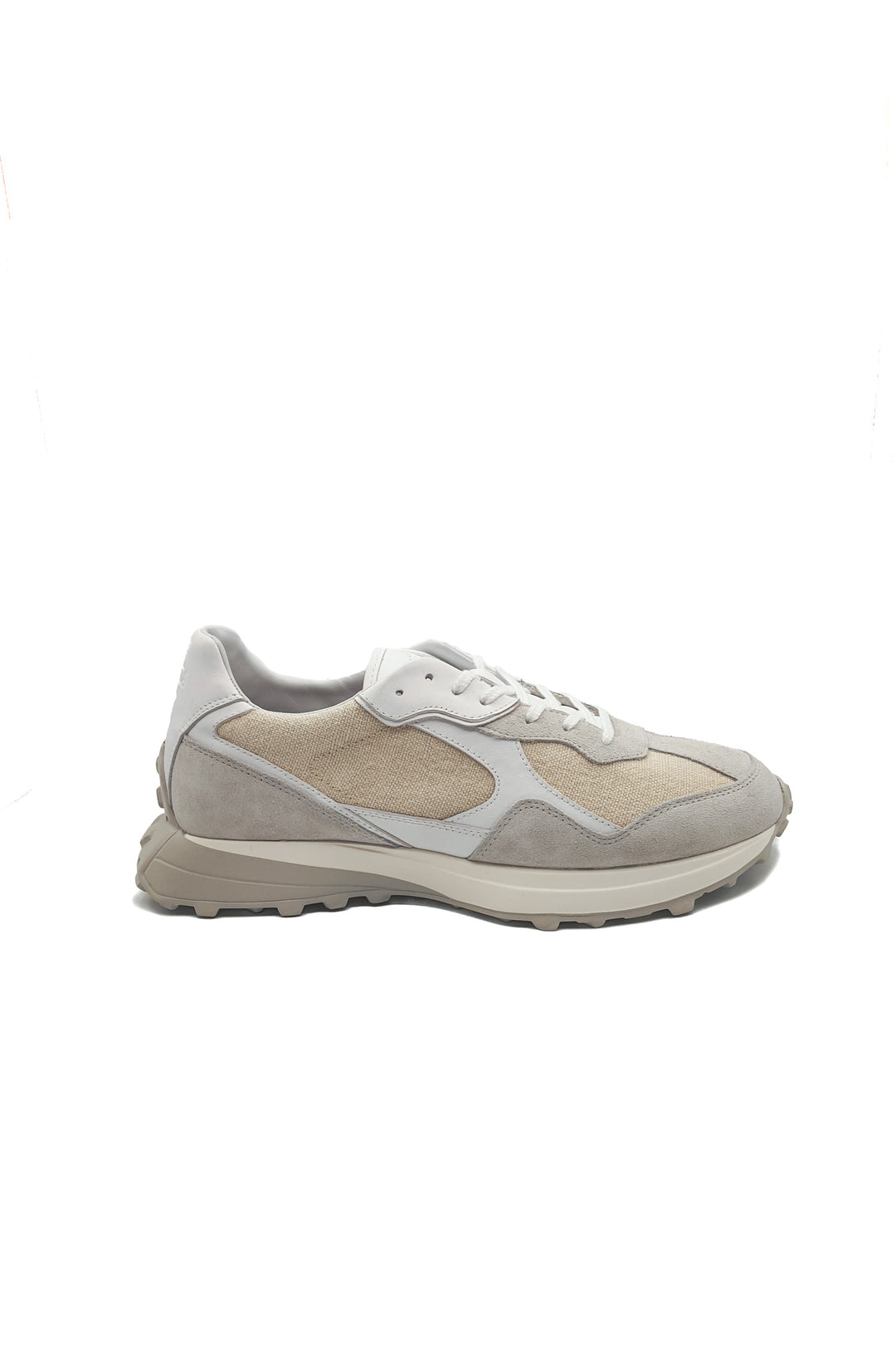 DATE Running Sneaker in canvas VETTA WHITE - Mancinelli 1954