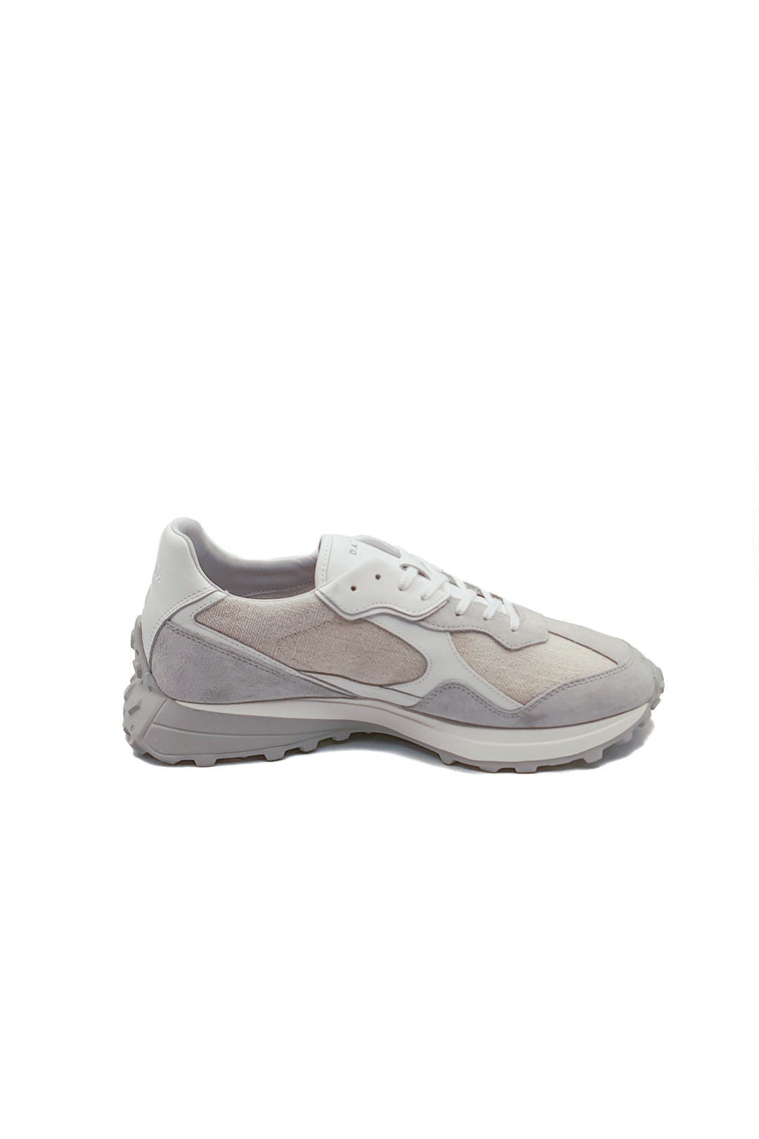 DATE Running Sneaker in canvas VETTA WHITE - Mancinelli 1954