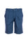 Blue bermuda in stretch cotton with elastic waist