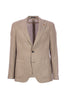 Two-button unlined biscuit jacket in cotton blend