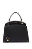 Eco-friendly black handbag with charm
