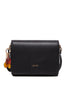 M black shoulder bag with charm