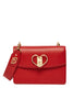 Sac à bandoulière rouge éco-durable avec logo cœur