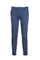 Air force blue “MUCHA10” chinos in tencel cotton with turn-up