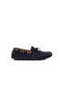 Blue Suede Driver Moccasin