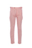 “RETRO” peach pink silk trousers with one pleat