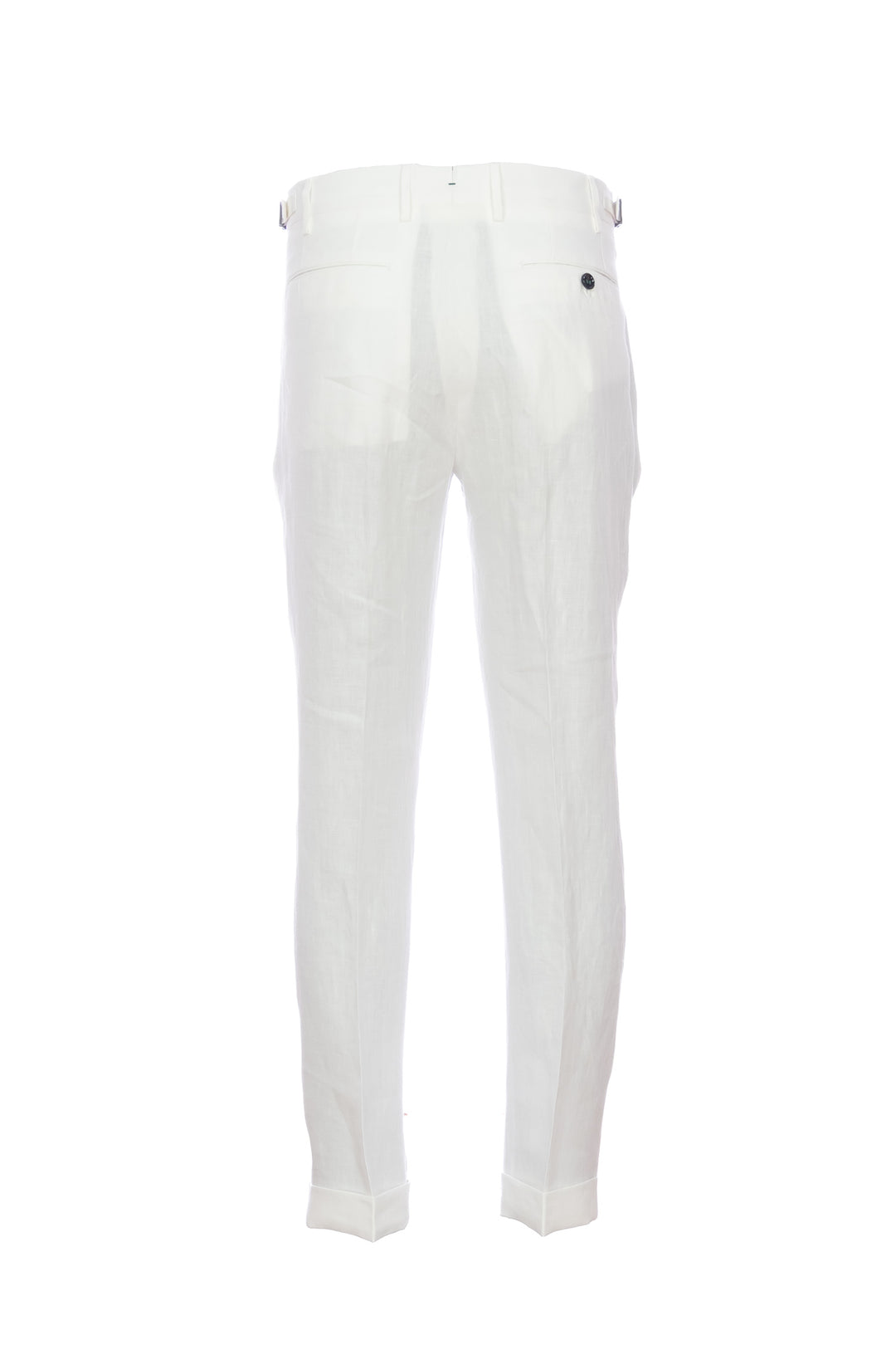 BERWICH Pantalone “RETRO” bianco in seta con una pince - Mancinelli 1954