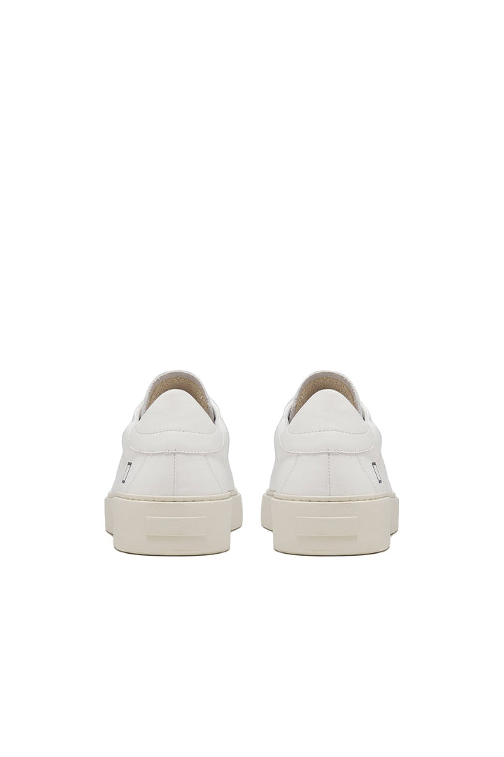 DATE Sneaker bassa in pelle LEVANTE CALF WHITE - Mancinelli 1954