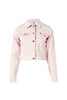 Regular pink denim jacket