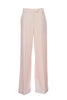 Pink flared palazzo trousers in technical fabric