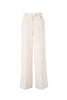 Sand flared palazzo trousers in technical fabric