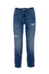 Jeans skinny effetto push up in denim con lavaggio medio