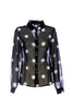 Regular shirt in polka dot pattern