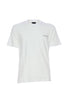 White cotton jersey T-shirt with logo on the chest