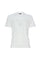 White cotton jersey T-shirt with embroidered logo