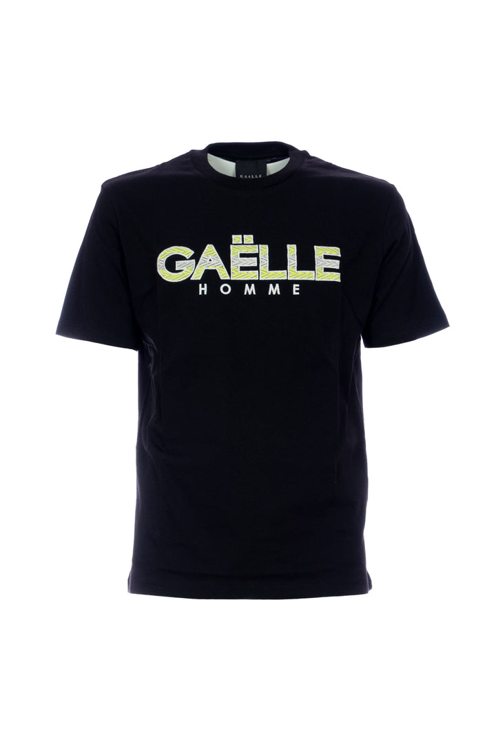 GAELLE T-shirt bianca in jersey di cotone con logo ricamato - Mancinelli 1954