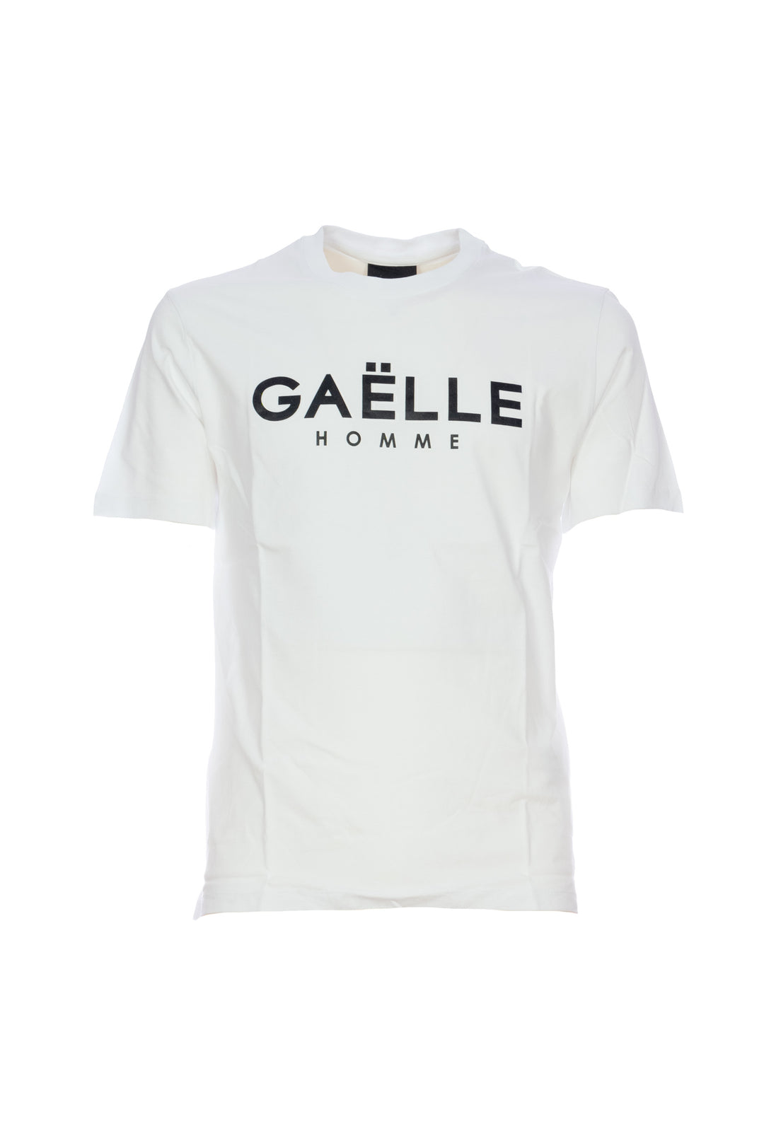 GAELLE T-shirt bianca in jersey di cotone con logo stampato - Mancinelli 1954