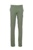 Pantalone verde militare in cotone stretch