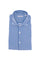 Camicia slim a righe bianche e blu in tessuto tecnico stretch