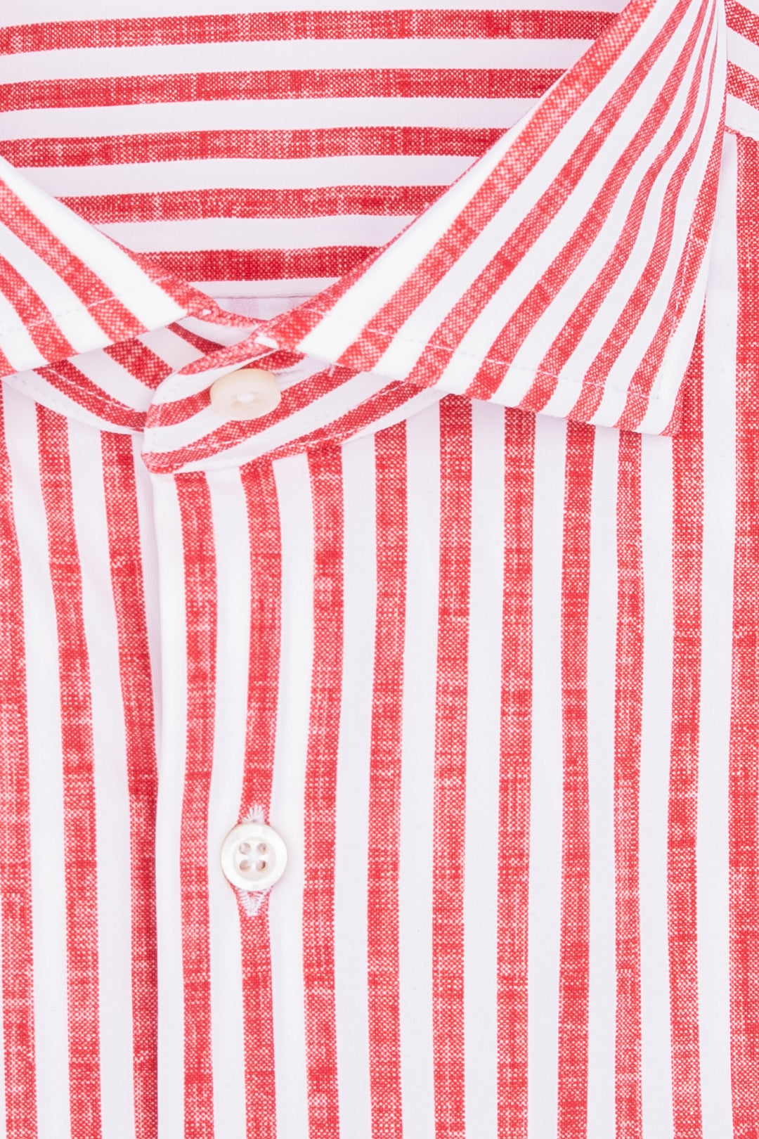 GHIRARDELLI Camicia slim in tessuto tecnico stretch a righe bianche e rosse - Mancinelli 1954